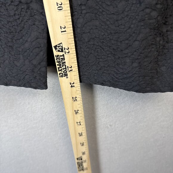 Zara Black Scroll Jacquard Embroidered Pleated Prep Jacket Blazer Womens Size XS - Picture 6 of 13